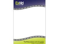 Разработка фирменного стиля для салона «ExVid», фирменный бланк